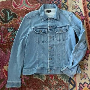 New W/O Tags APC Tissue Denim Men’s Jacket Large
